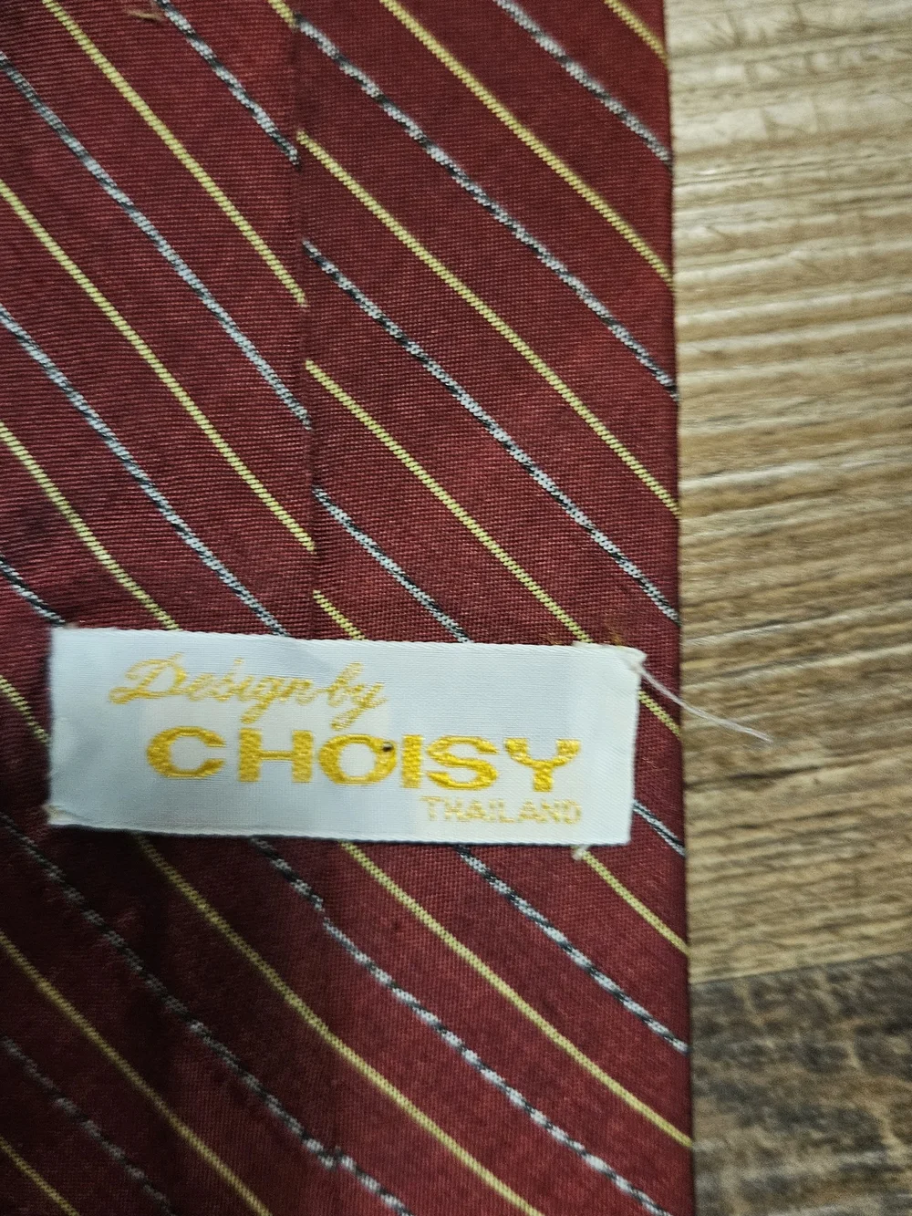 Men's Red Striped Tie